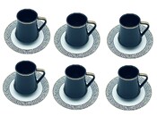 12tlg. Kaffee-Set Serie Yara Schwarz
