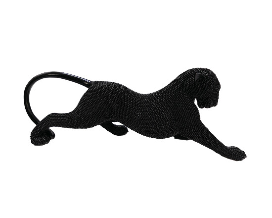 Dekofigur Puma schwarz 33 cm Geo