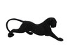 Dekofigur Puma schwarz 33 cm Geo
