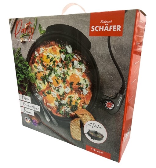 Multipfanne Elektrisch breit 42cm höhe 9cm Pizza pan