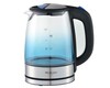 Wasserkocher 1,7 Liter Glas mit Farbverlauf blau