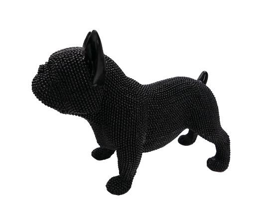 Dekofigur Bulldogge schwarz 19,5 cm Moppy