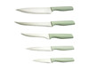 6 tlg. Messer-Set, grün Lange 20.5 / 20.5 /12.5 / 0,9cm