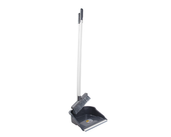 Kehrschaufel Besen Set GRAU