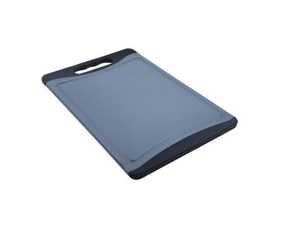 Schneidebrett 25 x 15 cm grau schwarz