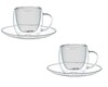 4tlg Doppelwand Espressoset 80 ml anthrazit