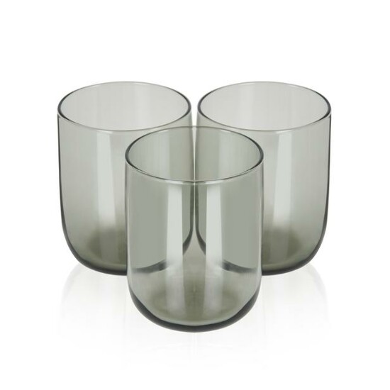 3er Wasserglas GRAU ICONIC 270cc