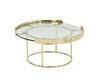 Glastisch gold 25 cm  Emi