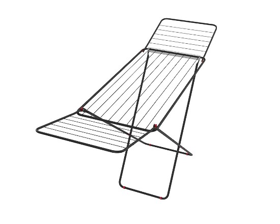 Wäscheständer 18 Meter schwarz
