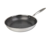 Bratpfanne 24cm aus Edelstahl mit Keramikbeschichtung