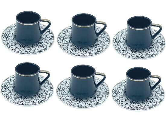 12tlg. Kaffee-Set Serie Chalisa Schwarz