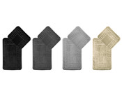 Badezimmergarnitur 2tlg,50x80 + 50x40cm Serie Santorini