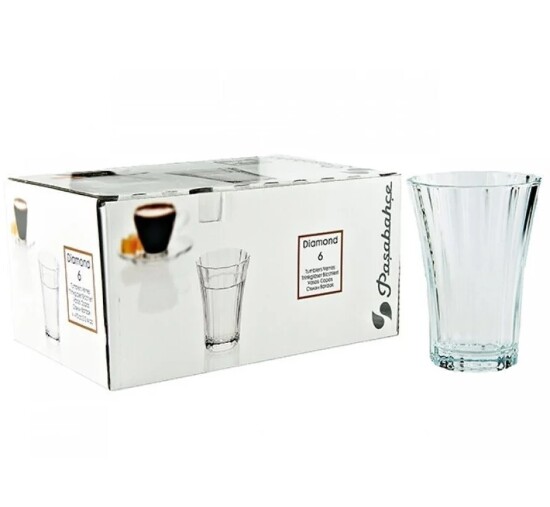 6er Diamond espresso wasserglas  110cc