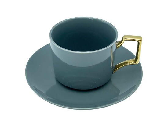 12tlg. Kaffee-Set Serie Aliya Anthrazit