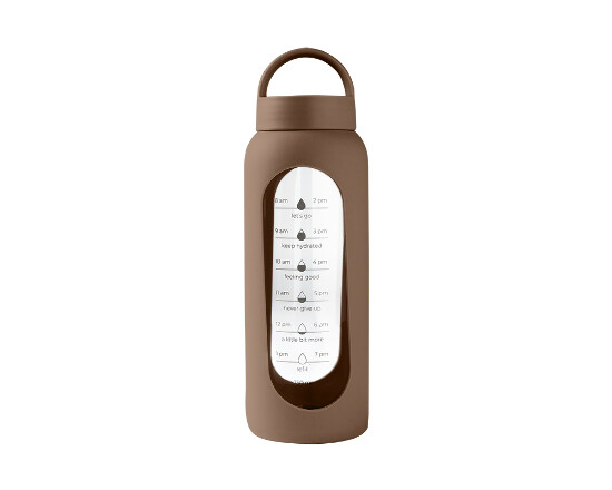 Glas Trinkflasche To Go 750mlL Dusty Rose