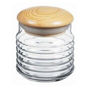 Babylon Vorratsglas 630cc mit holz  Deckel(43163)103822