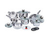 Kochtopfset 16-teilig mit Glasdeckel