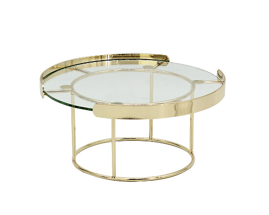 Glastisch gold 25 cm  Emi