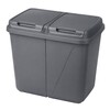 Mülleimer Kunststof  Duo-bin 2x30L Maße: H: 56 x B:43 x T:54 cm