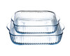 2er Set  Auflaufform quadratisch 1660 ml / 2900 ml