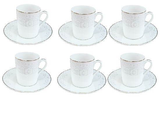 12tlg Espresso-Set 80 ml Serie Ornament