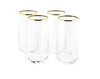 4er Wasserglas  Longdrink GOLD  NOVA 360cc (420695)