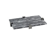 Marmor Tablett 36 x 24 cm grau Akoya