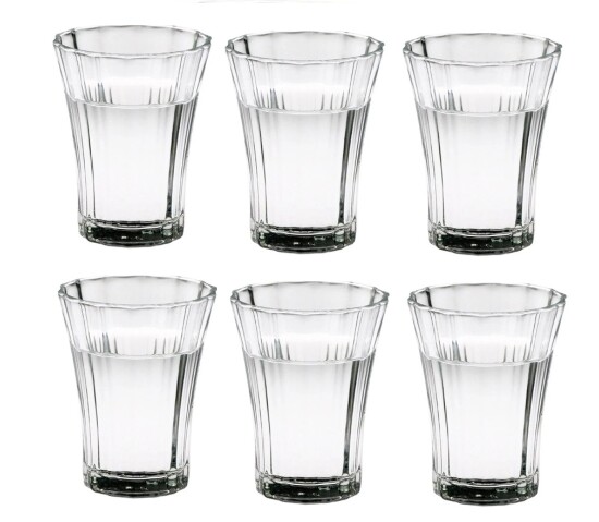 6er Diamond espresso wasserglas  110cc