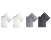 2tlg.Badezimmer-set mix farbig  60x80 40x60cm 100% Polyester