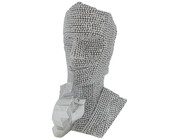 Dekofigur Torso silber 19,5 cm Fred