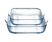 2er Set  Auflaufform quadratisch 1660 ml / 2900 ml