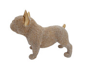 Dekofigur Bulldogge gold 19,5 cm Moppy