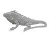 Dekofigur Leguan silber 31 cm Ginny