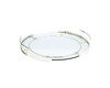 Glastablett silber Ø 36 cm  Cashi