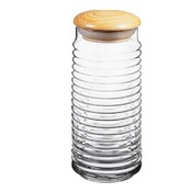 Babylon Vorratsglas 1500cc mit holz  Deckel(43183)586277