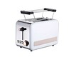 Toaster Retro 2-Scheiben 850 Watt weiß rosegold