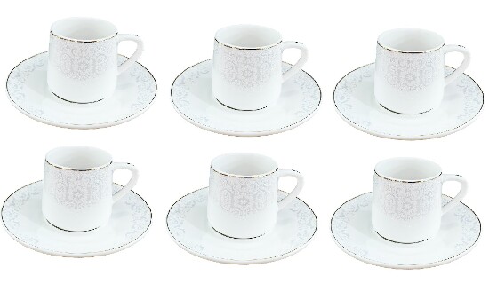 12tlg Espresso-Set 90 ml Serie Ornament