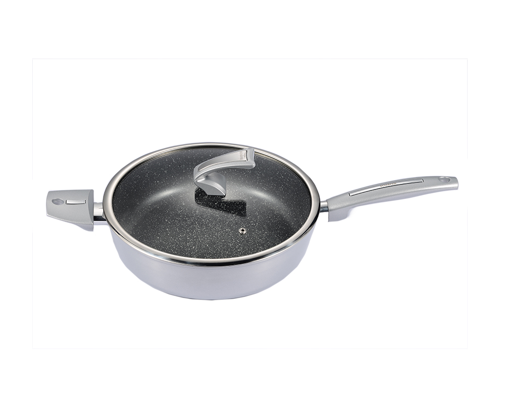 Schmorpfanne mit Deckel 28cm Metallic Silver Schmorpfanne mit Deckel 28cm Metallic Silver