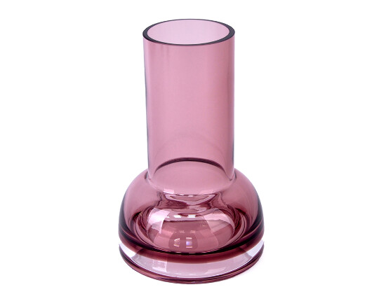 Glas Vase mit Kelch 20 cm Beere