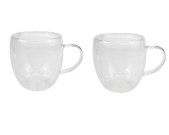 2tlg. Doppelwandiges Cappuccino Set 250ml 