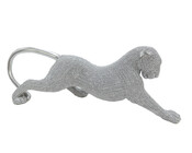 Dekofigur Puma silber 33 cm Geo