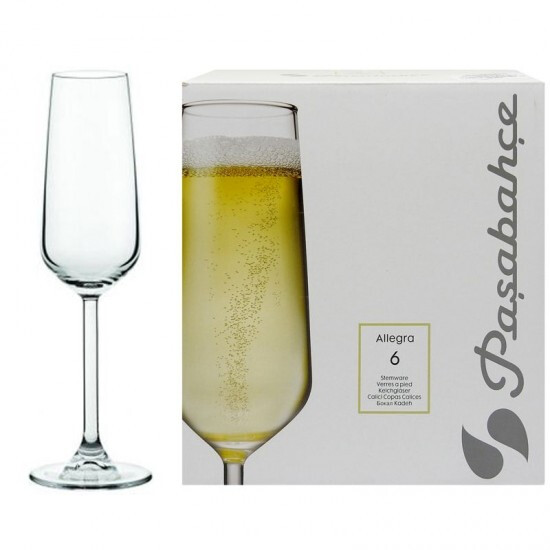 6er Champagner ALLEGRA 195cc glas