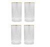4er Elysia GOLD Longdrink 450cc glass