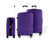 3 tlg. ABS Koffer travel line, magenta