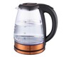 Wasserkocher Glas EDS 1,8 L Schwarz matt, Kupfer