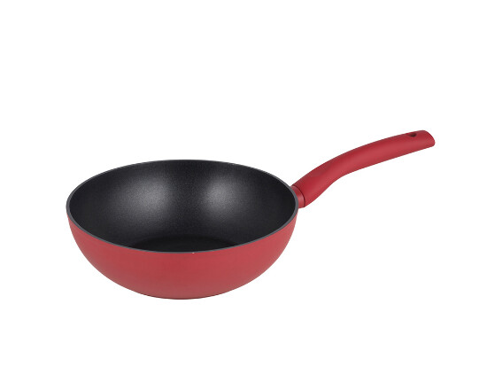 Wok 24 cm Serie Nora rot