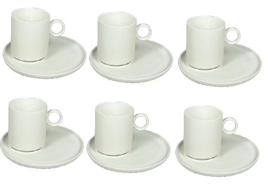 12tlg Kaffee Set Serie Opium 220 ml Creme