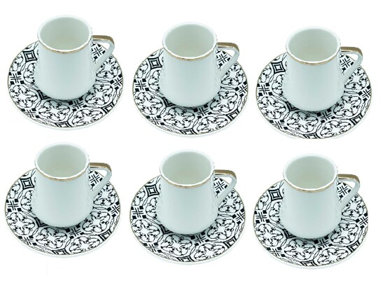 12tlg. Kaffee Set Serie Chalisa Weiß