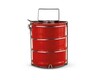 3-Etagen Lunchbox Metallic Red