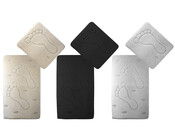 2tlg.Badezimmergarnitur 3 farbig 60x100 + 50x60 uni farbig